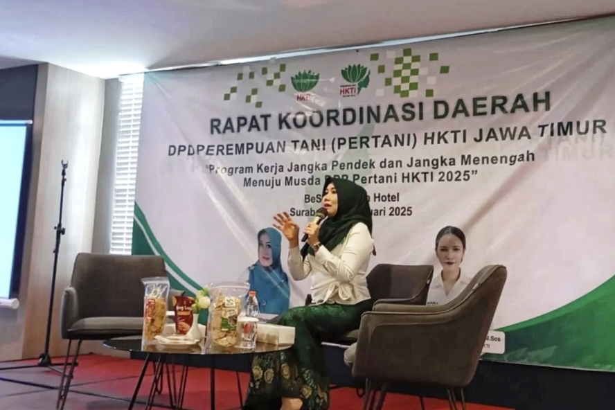 Anggota DPD RI Lia Istifhama hadir dalam Rapat Koordinasi Daerah DPD Perempuan Tani (PERTANI) HKTI Jawa Timur.