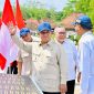 Presiden RI Prabowo Subianto saat meresmikan jalan di Kabupaten Sampang (madurakita.id)